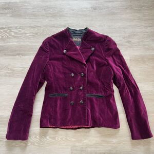 Robert Graham Velvet Purple Blazer Women's-Size 8